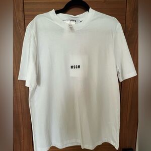 MSGM logo-print short-sleeved T-shirt large.  New with tags.